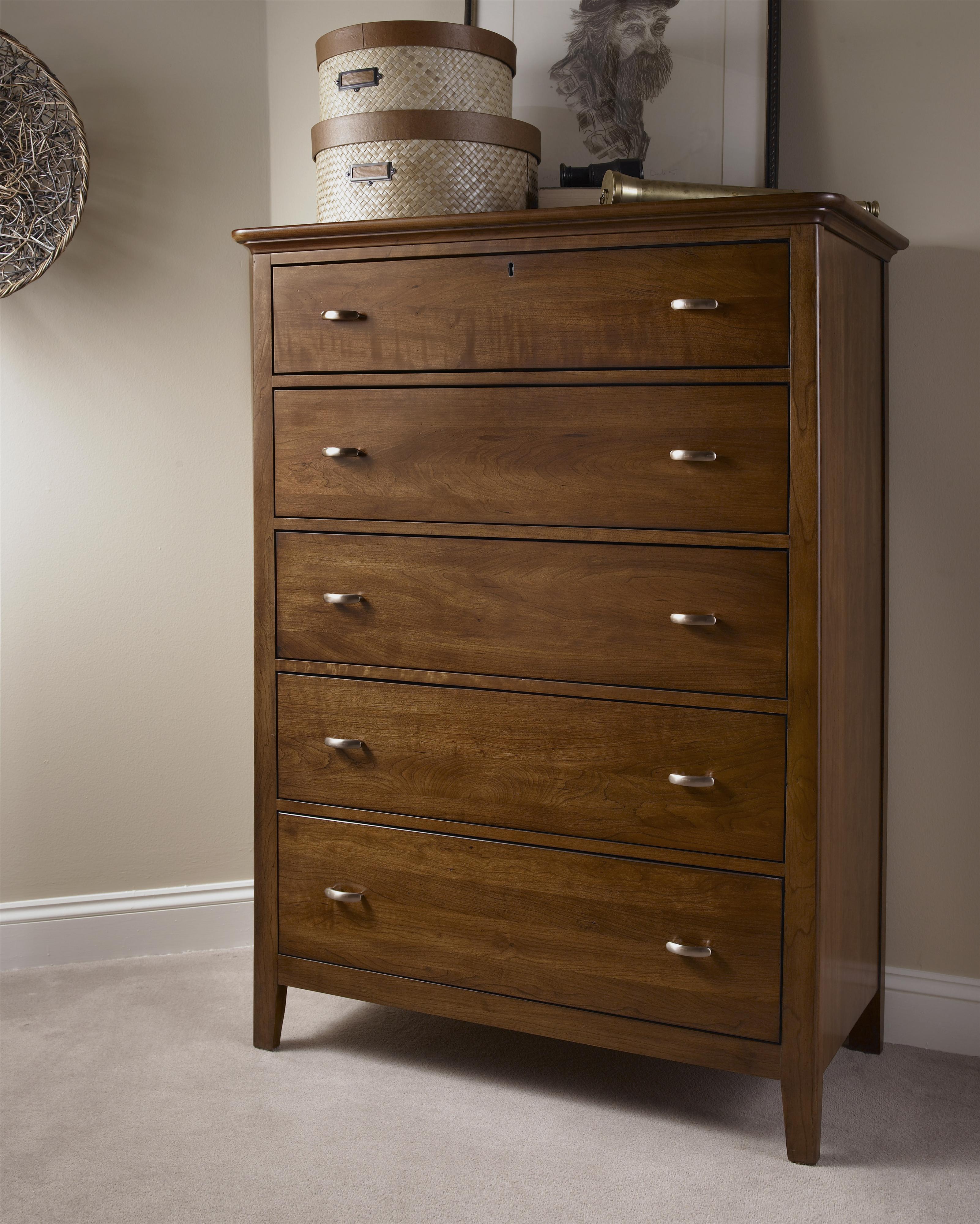 Kincaid Furniture Cherry Park 63105V Solid Cherry Five Drawer Chest